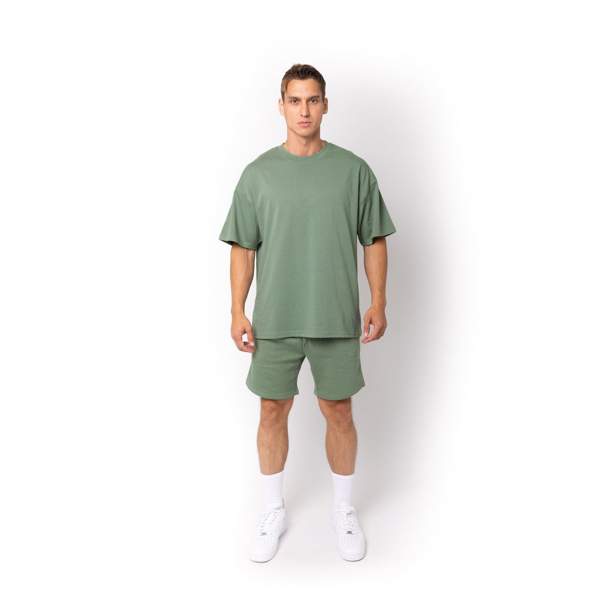 Just Like Hero HERO-300, Unisex Super Heavy Oversized Tee, Dusty Green