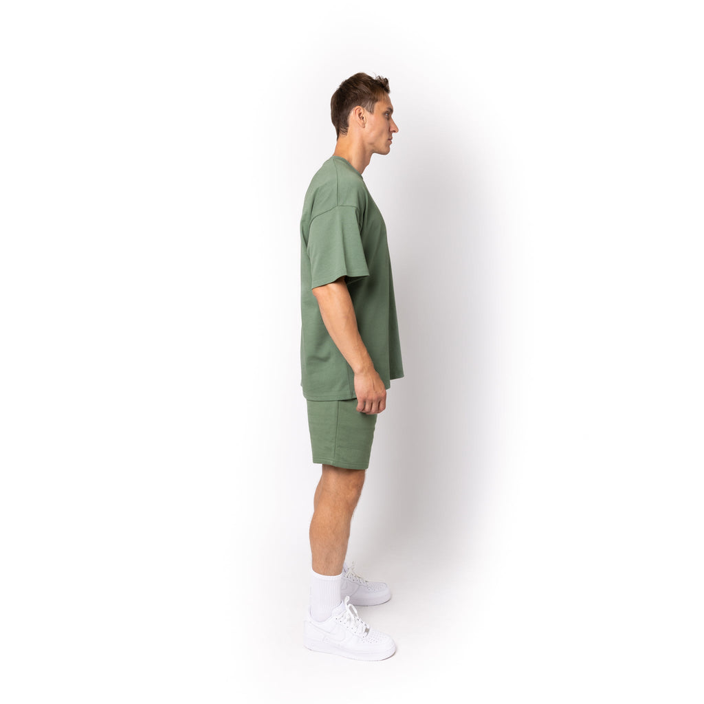 Just Like Hero HERO-300, Unisex Super Heavy Oversized Tee, Dusty Green