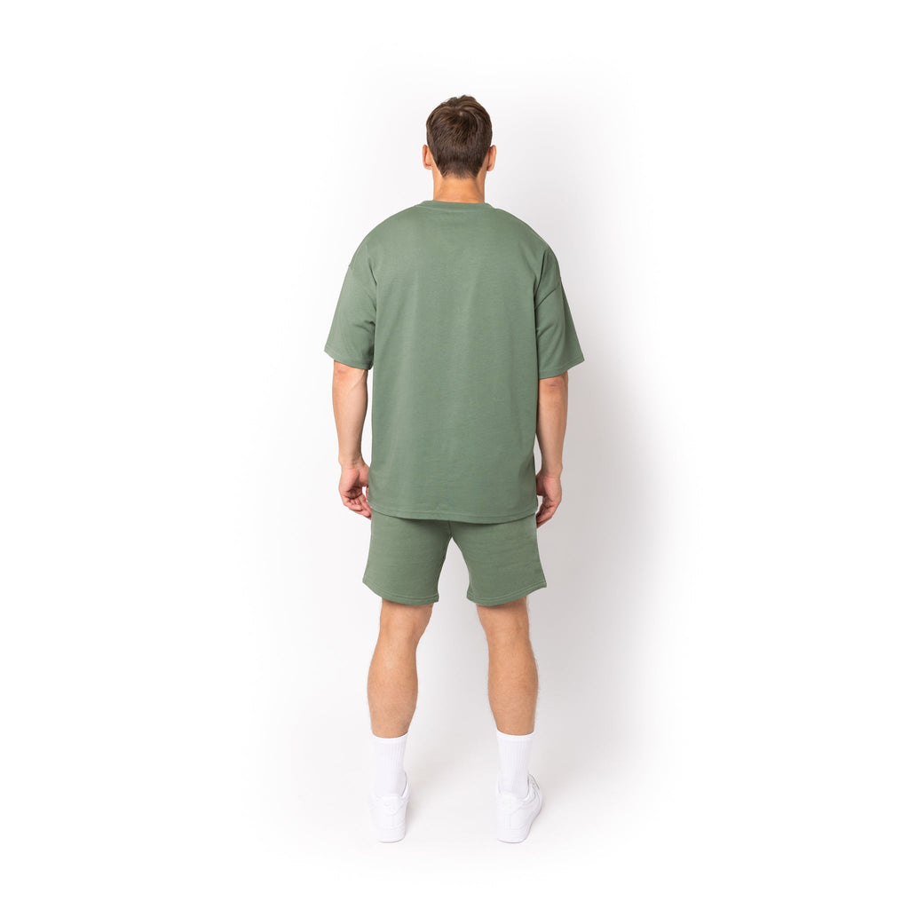 Just Like Hero HERO-300, Unisex Super Heavy Oversized Tee, Dusty Green
