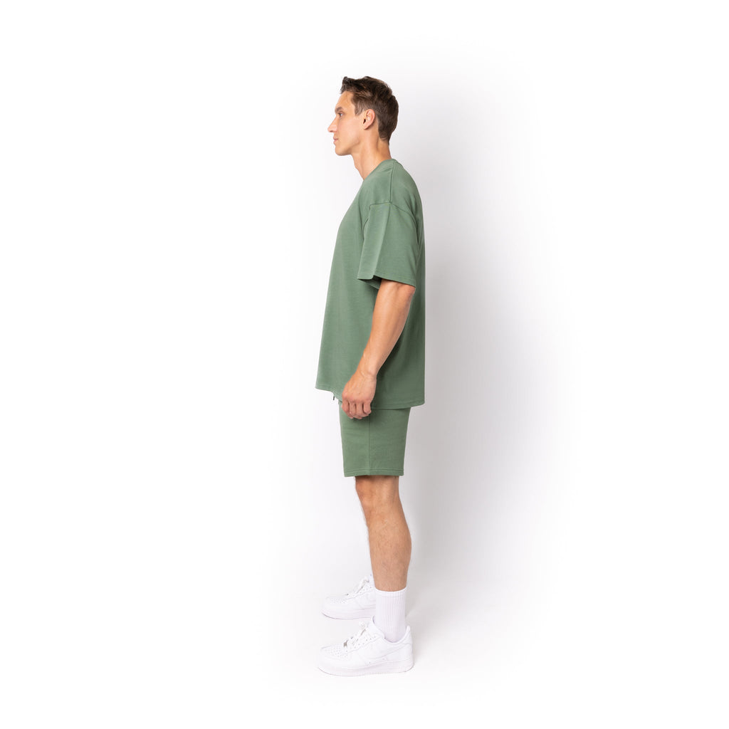 Just Like Hero HERO-300, Unisex Super Heavy Oversized Tee, Dusty Green