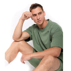 Just Like Hero HERO-300, Unisex Super Heavy Oversized Tee, Dusty Green