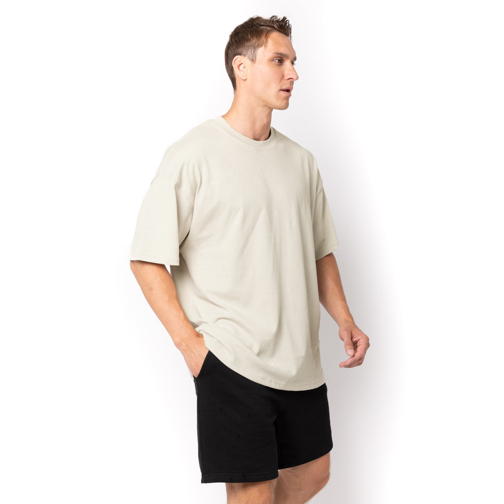 Just Like Hero HERO-300, Unisex Super Heavy Oversized Tee, Icy Rock