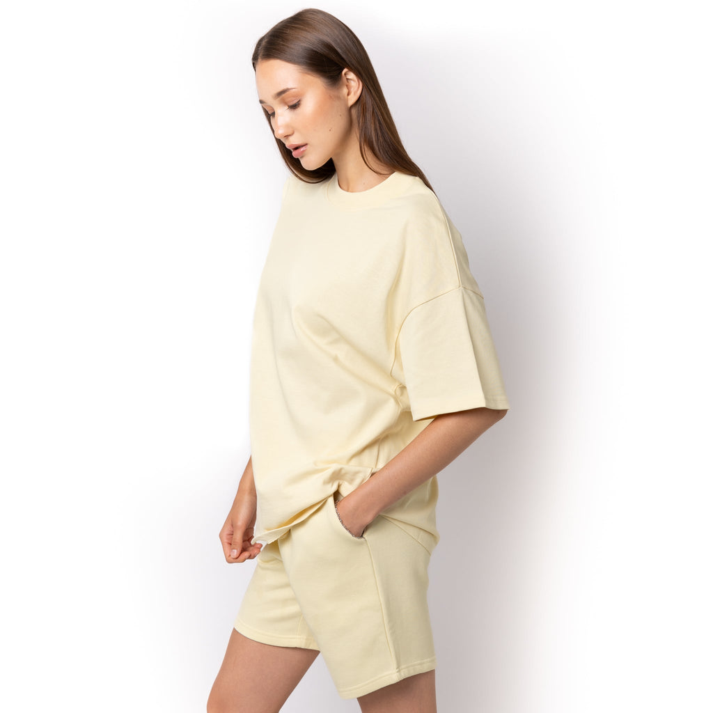 Just Like Hero HERO-300, Unisex Super Heavy Oversized Tee, Ivory