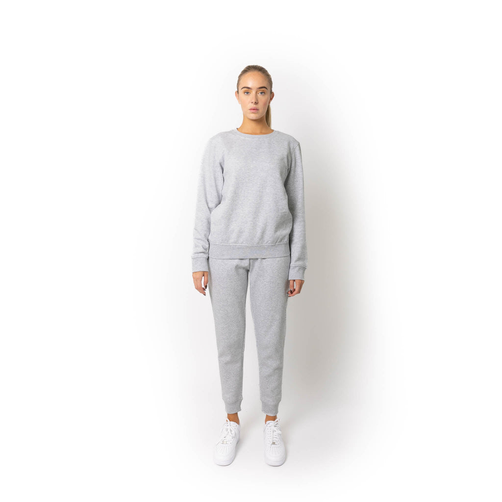 Just Like Hero HERO-1020, Unisex Blank Crewneck Sweatshirt, Ash Heather