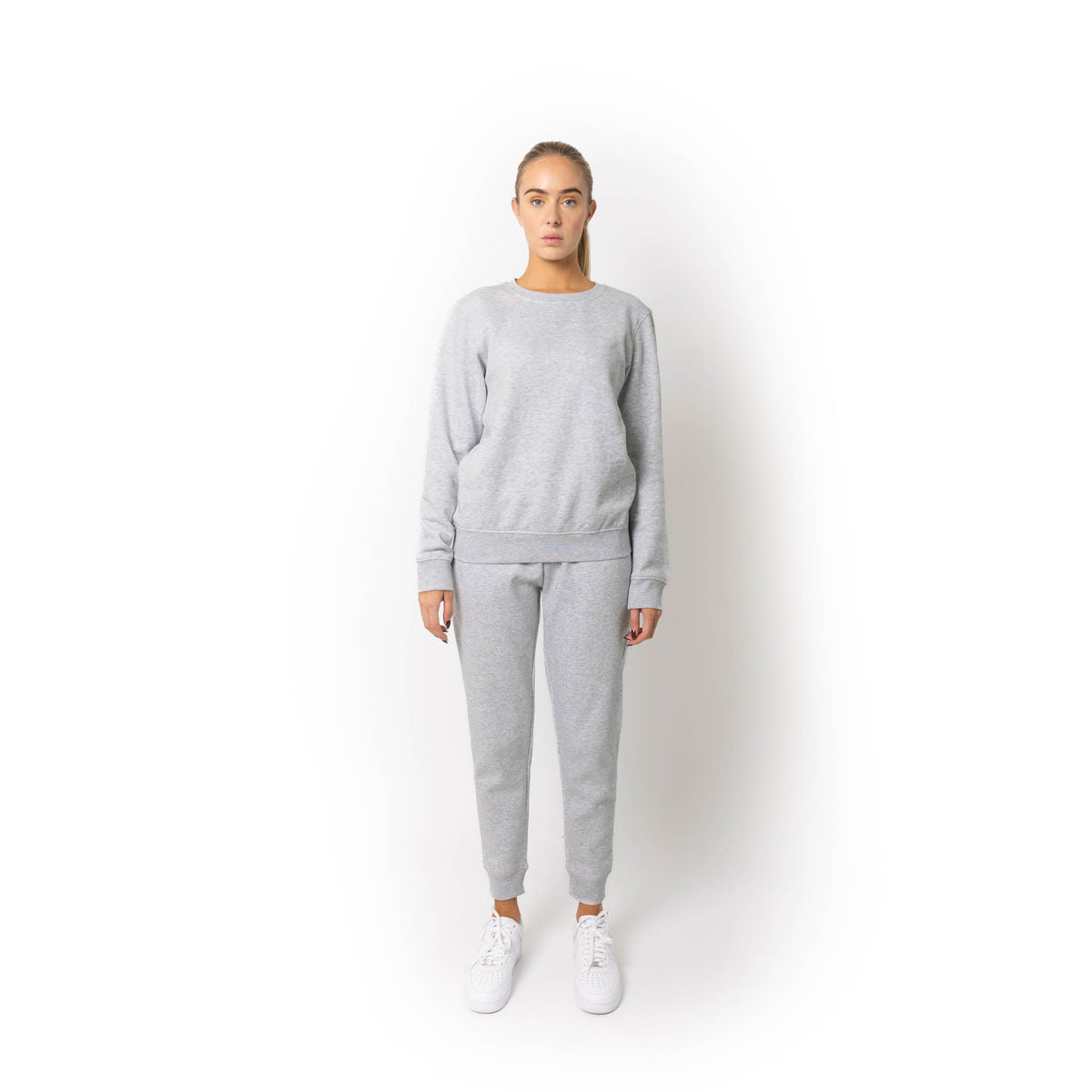 Just Like Hero HERO-1020, Unisex Blank Crewneck Sweatshirt, Ash Heather