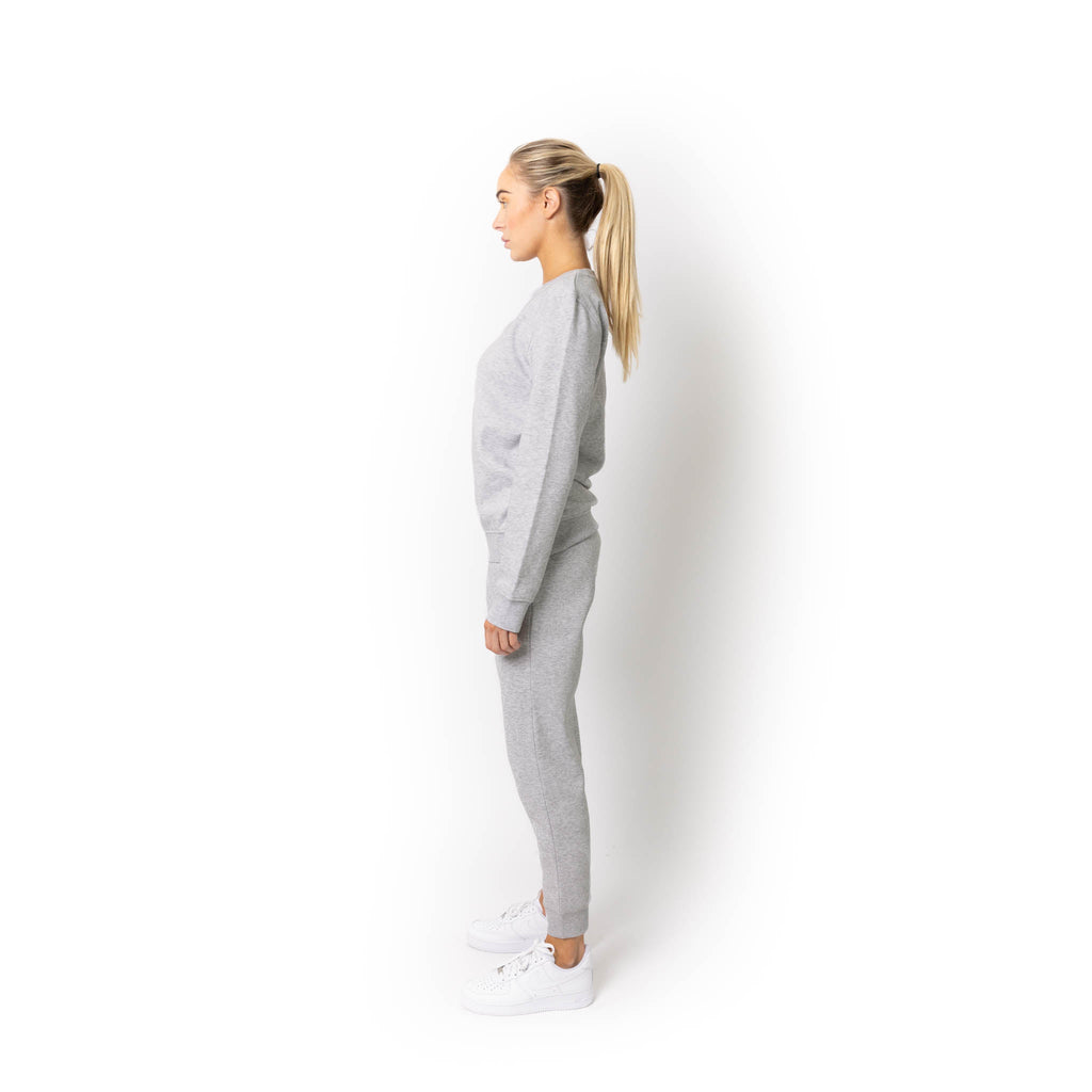 Just Like Hero HERO-1020, Unisex Blank Crewneck Sweatshirt, Ash Heather
