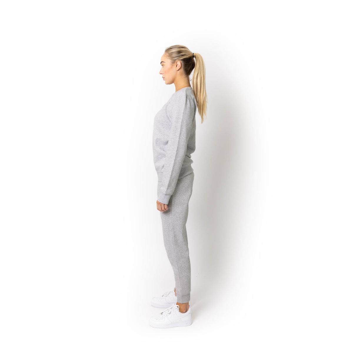 Just Like Hero HERO-1020, Unisex Blank Crewneck Sweatshirt, Ash Heather