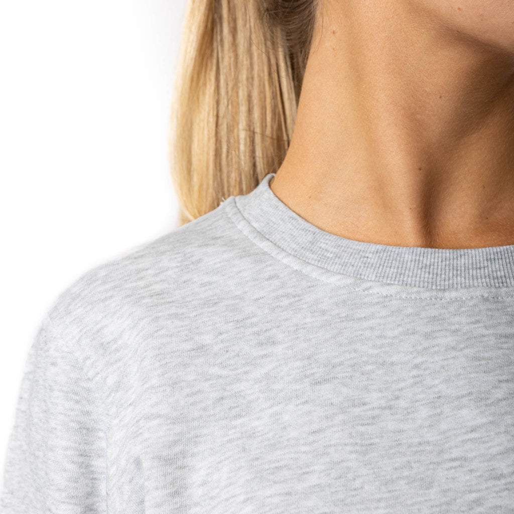 Just Like Hero HERO-1020, Unisex Blank Crewneck Sweatshirt, Ash Heather