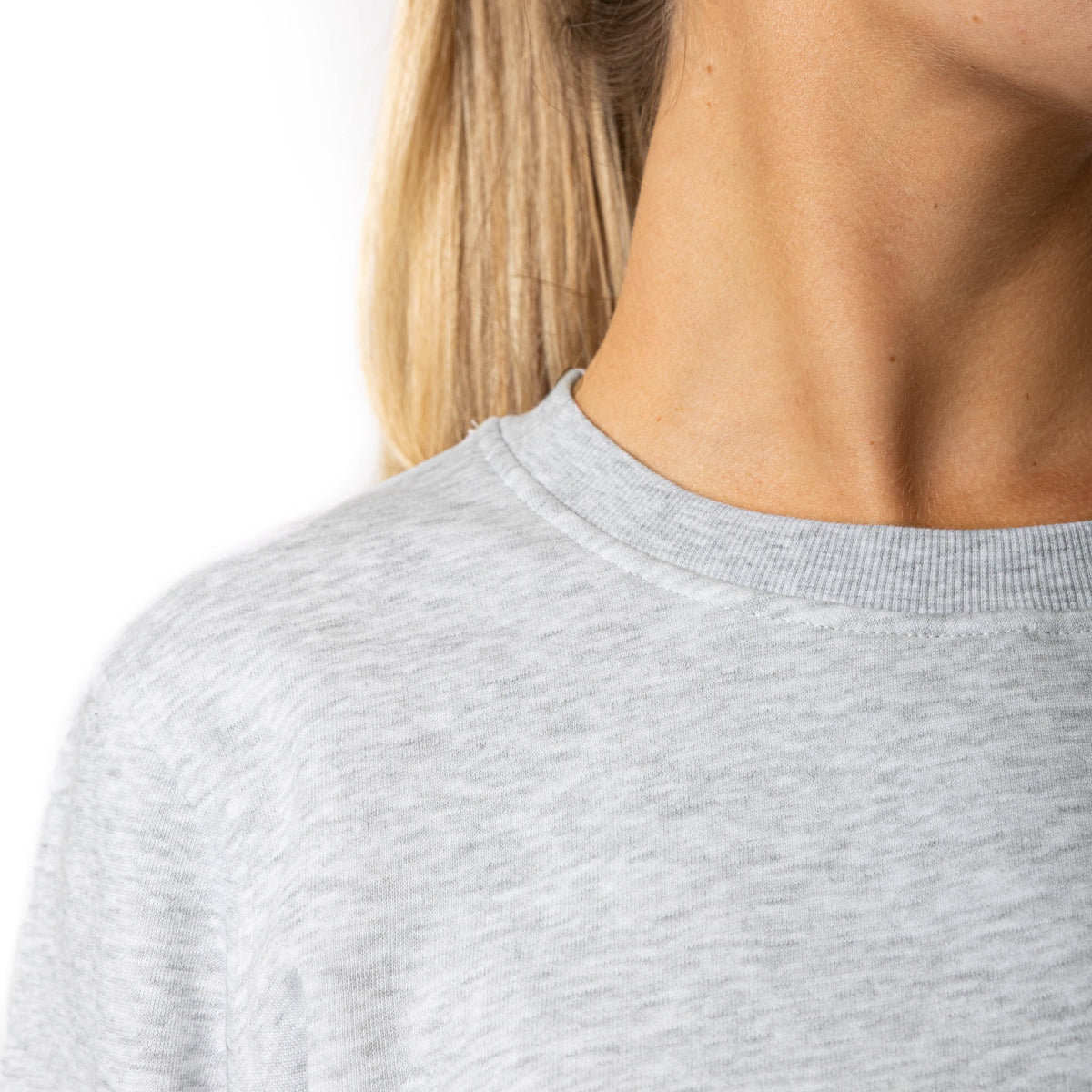 Just Like Hero HERO-1020, Unisex Blank Crewneck Sweatshirt, Ash Heather