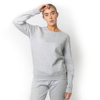 Just Like Hero HERO-1020, Unisex Blank Crewneck Sweatshirt, Ash Heather