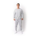 Just Like Hero HERO-1020, Unisex Blank Crewneck Sweatshirt, Ash Heather