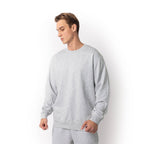 Just Like Hero HERO-1020, Unisex Blank Crewneck Sweatshirt, Ash Heather