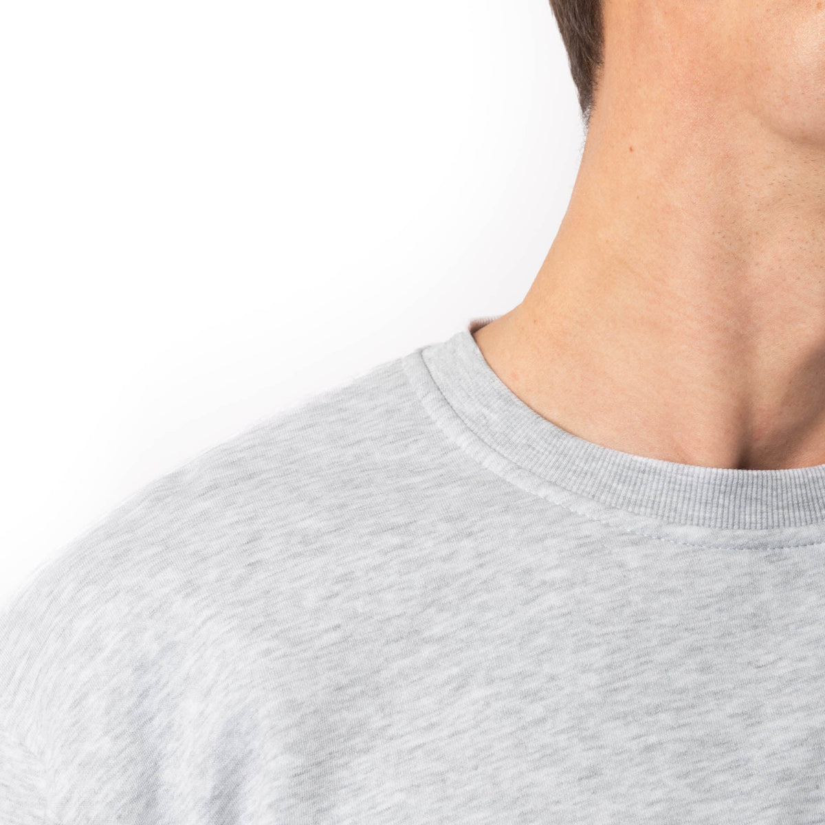 Just Like Hero HERO-1020, Unisex Blank Crewneck Sweatshirt, Ash Heather