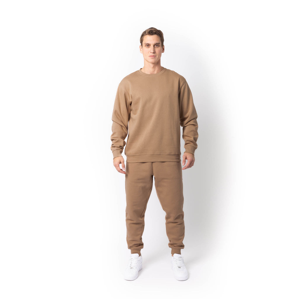 Just Like Hero HERO-1020, Unisex Blank Crewneck Sweatshirt, Clay