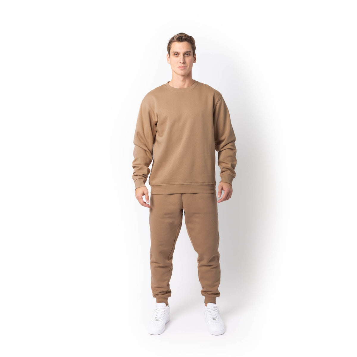 Just Like Hero HERO-1020, Unisex Blank Crewneck Sweatshirt, Clay