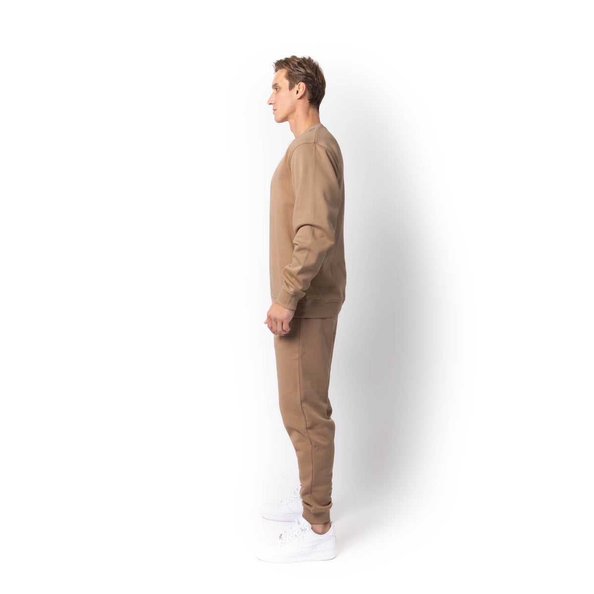 Just Like Hero HERO-1020, Unisex Blank Crewneck Sweatshirt, Clay