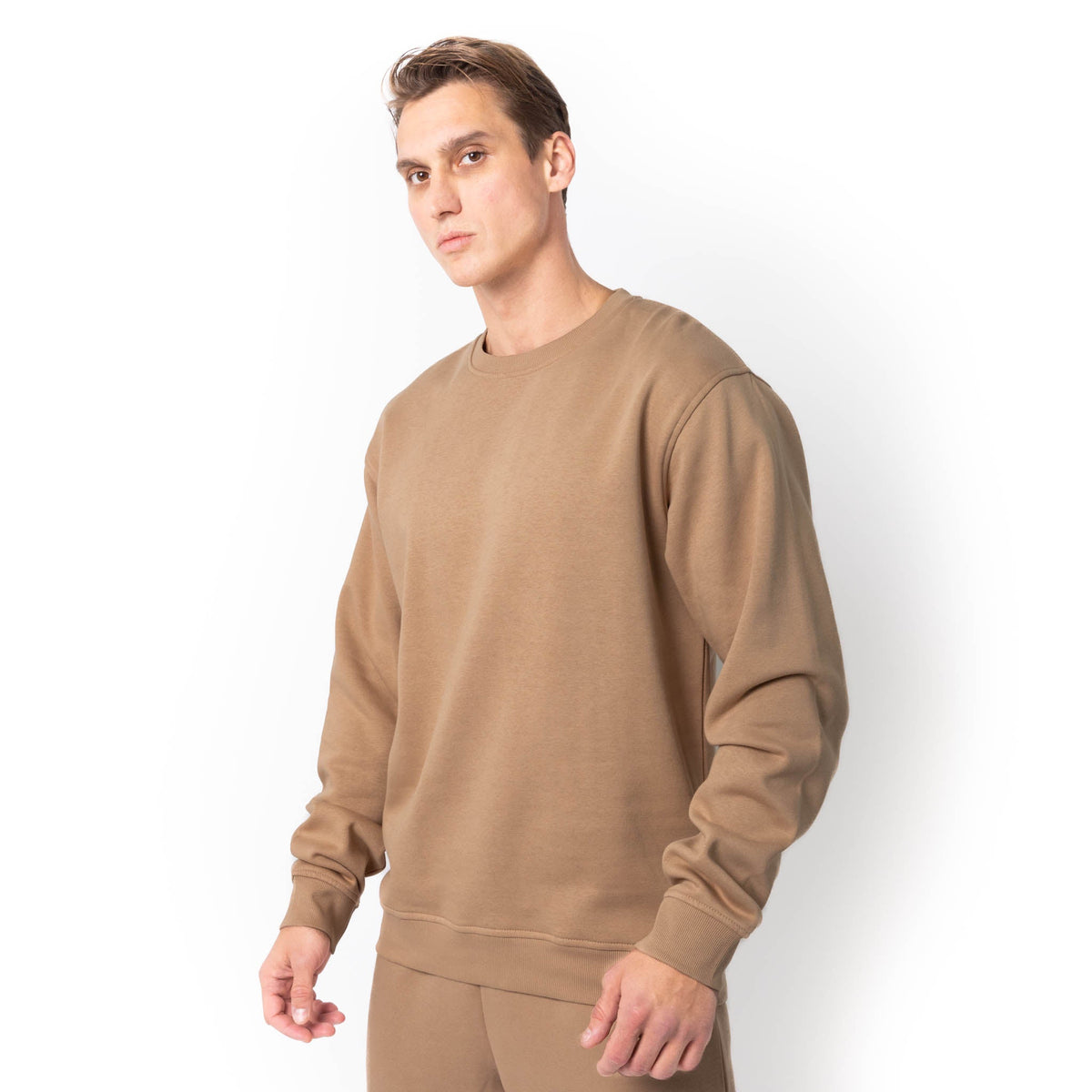 Just Like Hero HERO-1020, Unisex Blank Crewneck Sweatshirt, Clay