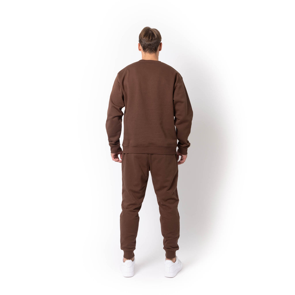 Just Like Hero HERO-1020, Unisex Blank Crewneck Sweatshirt, Cocoa