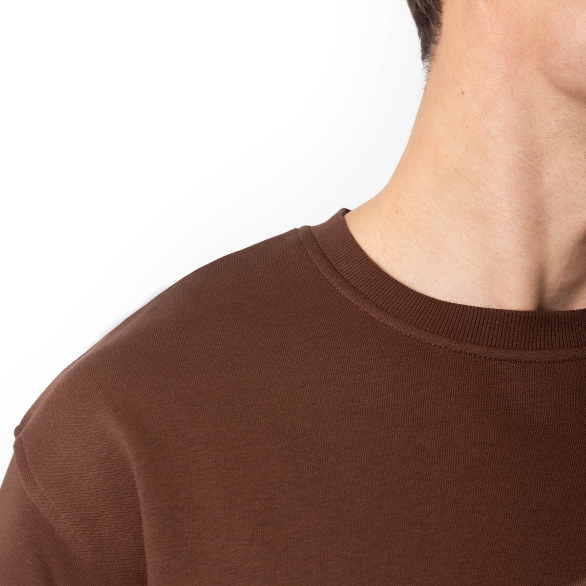 Just Like Hero HERO-1020, Unisex Blank Crewneck Sweatshirt, Cocoa