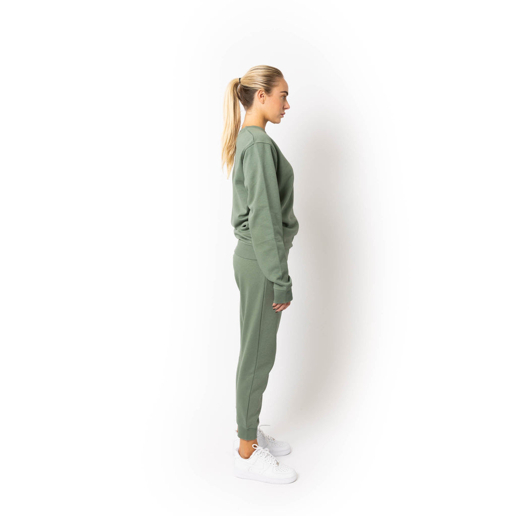 Just Like Hero HERO-1020, Unisex Blank Crewneck Sweatshirt, Dusty Green