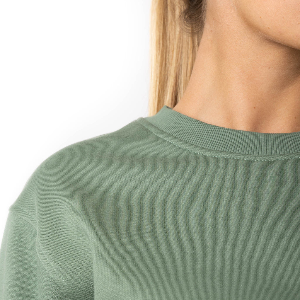Just Like Hero HERO-1020, Unisex Blank Crewneck Sweatshirt, Dusty Green