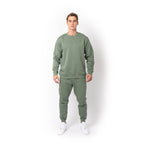 Just Like Hero HERO-1020, Unisex Blank Crewneck Sweatshirt, Dusty Green