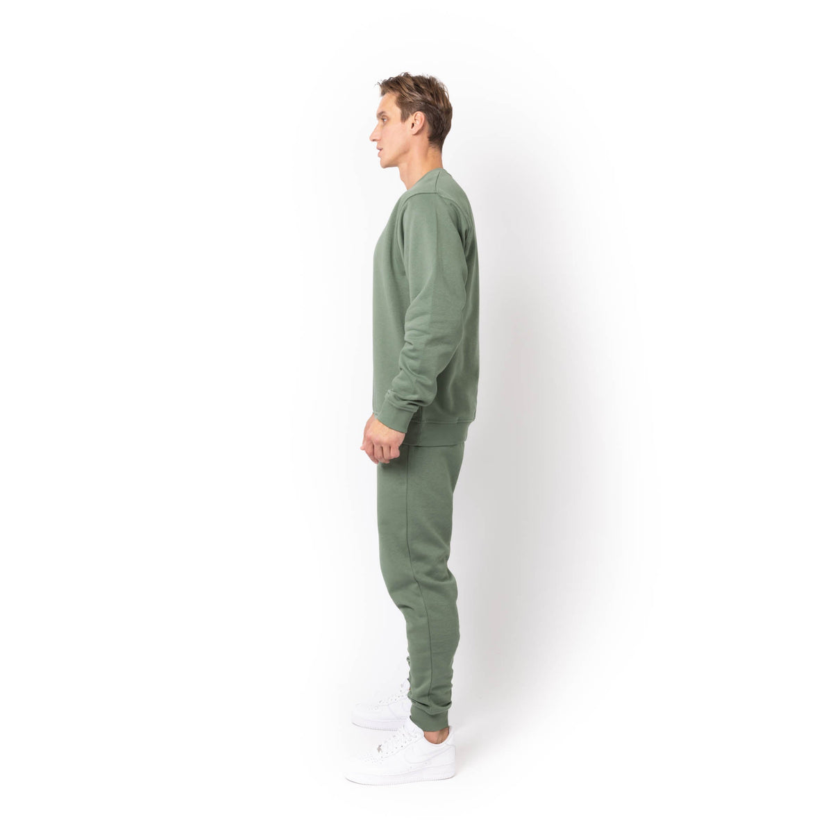Just Like Hero HERO-1020, Unisex Blank Crewneck Sweatshirt, Dusty Green