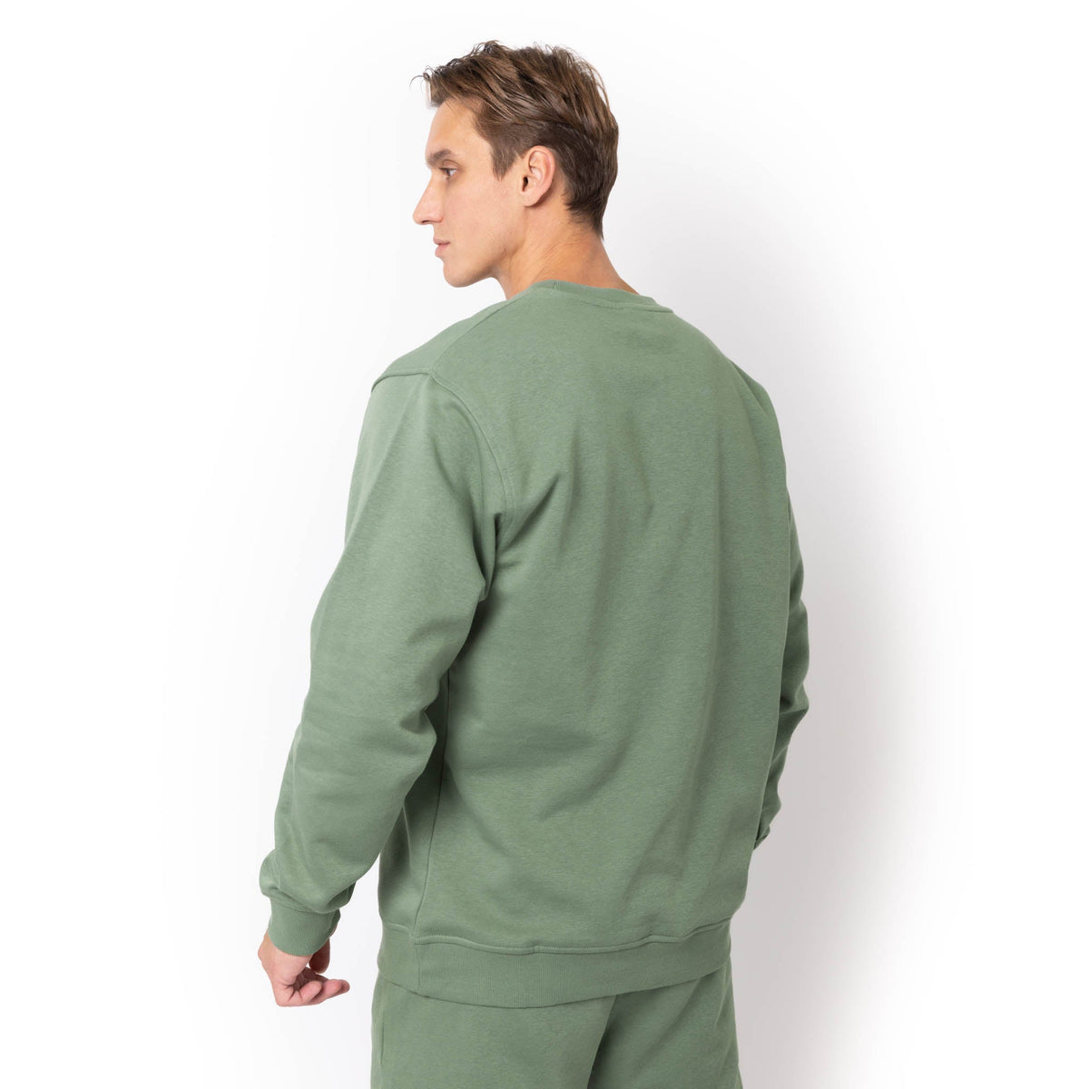 Just Like Hero HERO-1020, Unisex Blank Crewneck Sweatshirt, Dusty Green