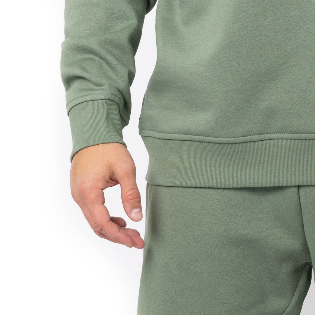 Just Like Hero HERO-1020, Unisex Blank Crewneck Sweatshirt, Dusty Green