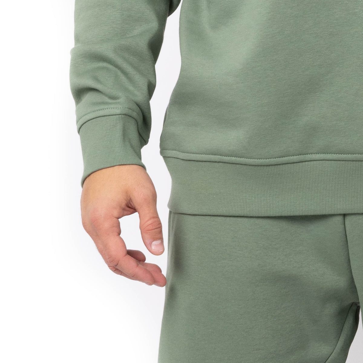 Just Like Hero HERO-1020, Unisex Blank Crewneck Sweatshirt, Dusty Green