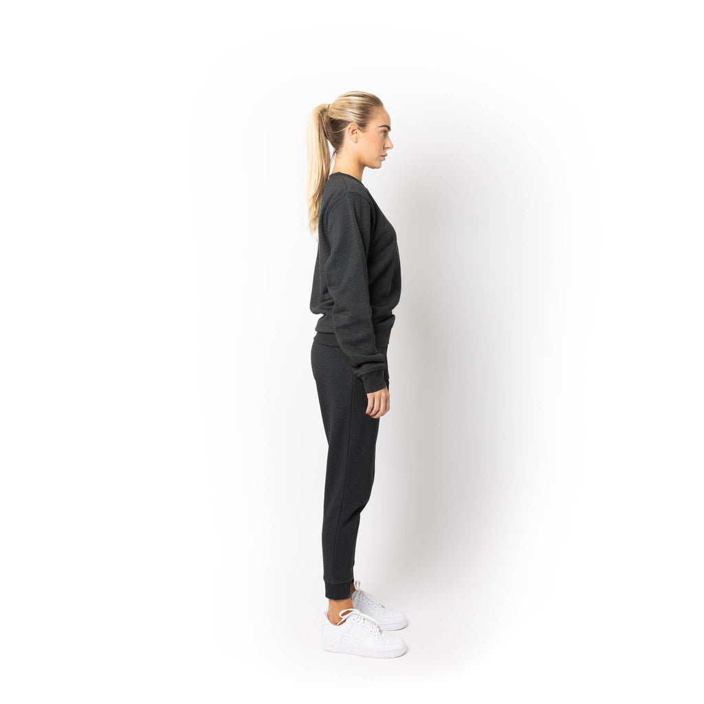Just Like Hero HERO-1020, Unisex Blank Crewneck Sweatshirt, Dark Heather