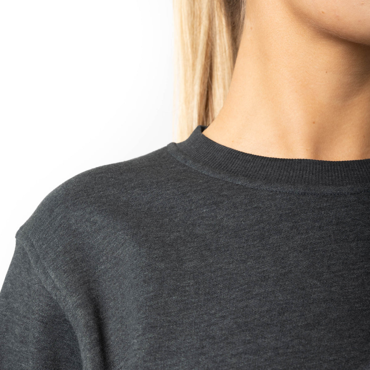 Just Like Hero HERO-1020, Unisex Blank Crewneck Sweatshirt, Dark Heather