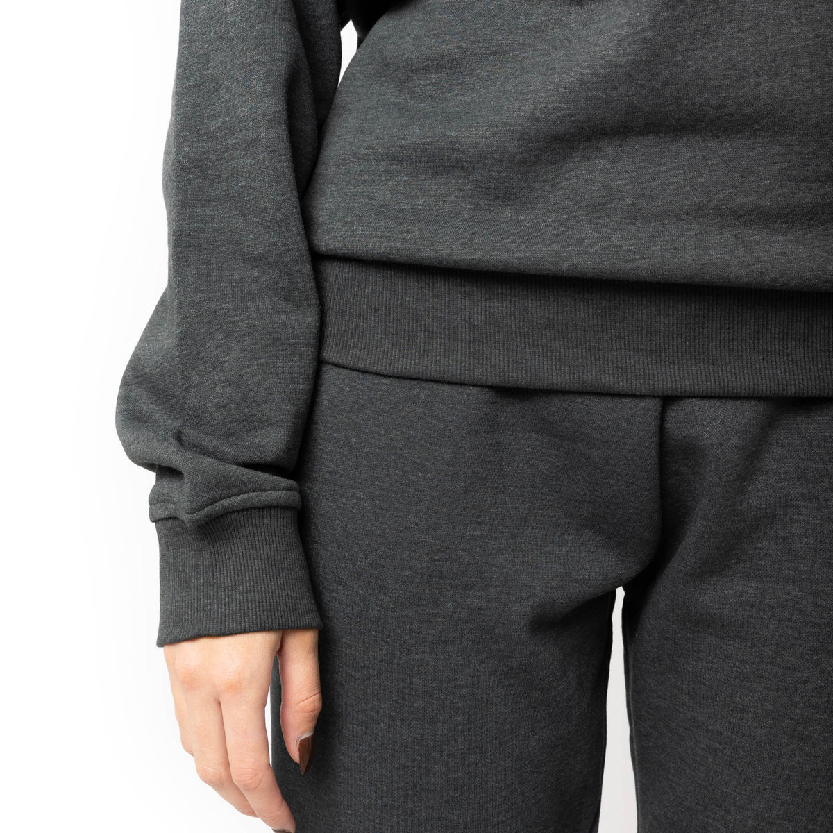 Just Like Hero HERO-1020, Unisex Blank Crewneck Sweatshirt, Dark Heather