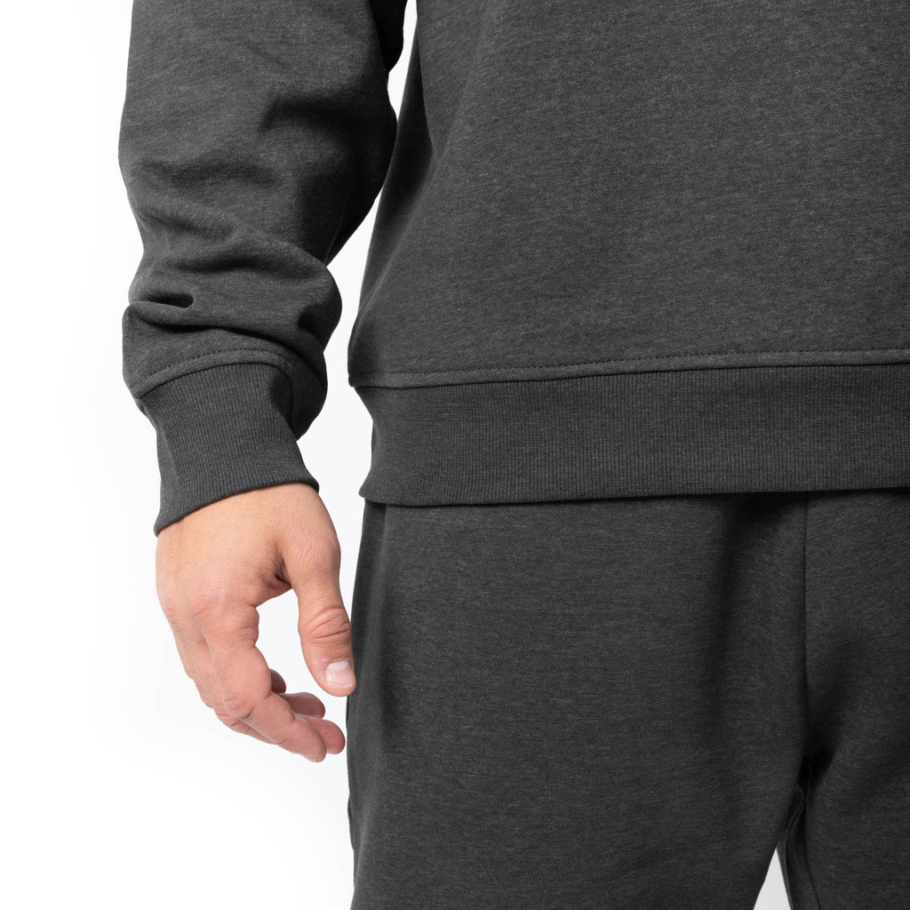 Just Like Hero HERO-1020, Unisex Blank Crewneck Sweatshirt, Dark Heather