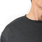 Just Like Hero HERO-1020, Unisex Blank Crewneck Sweatshirt, Dark Heather