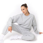 Just Like Hero HERO-1050, Max Unisex Blank Crewneck Sweatshirt, Ash Heather