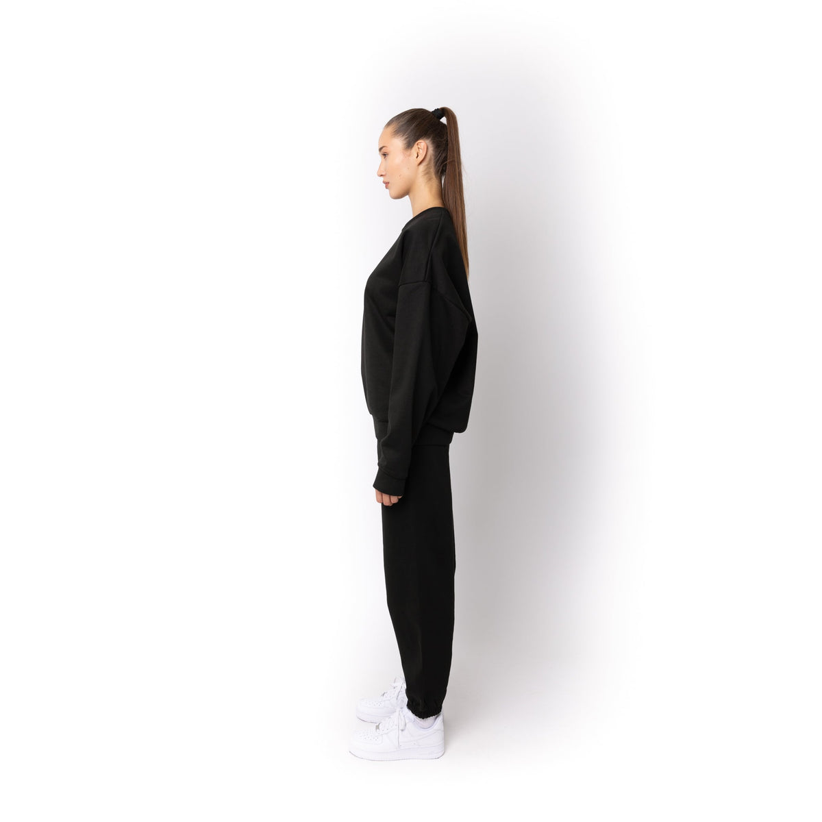 Just Like Hero HERO-1050, Max Unisex Blank Crewneck Sweatshirt, Black
