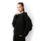 Just Like Hero HERO-1050, Max Unisex Blank Crewneck Sweatshirt, Black