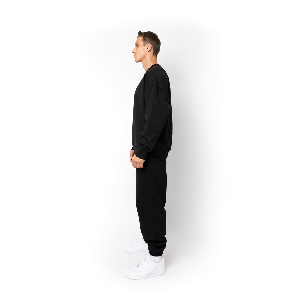 Just Like Hero HERO-1050, Max Unisex Blank Crewneck Sweatshirt, Black