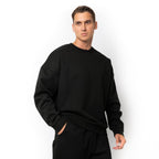 Just Like Hero HERO-1050, Max Unisex Blank Crewneck Sweatshirt, Black