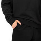 Just Like Hero HERO-1050, Max Unisex Blank Crewneck Sweatshirt, Black