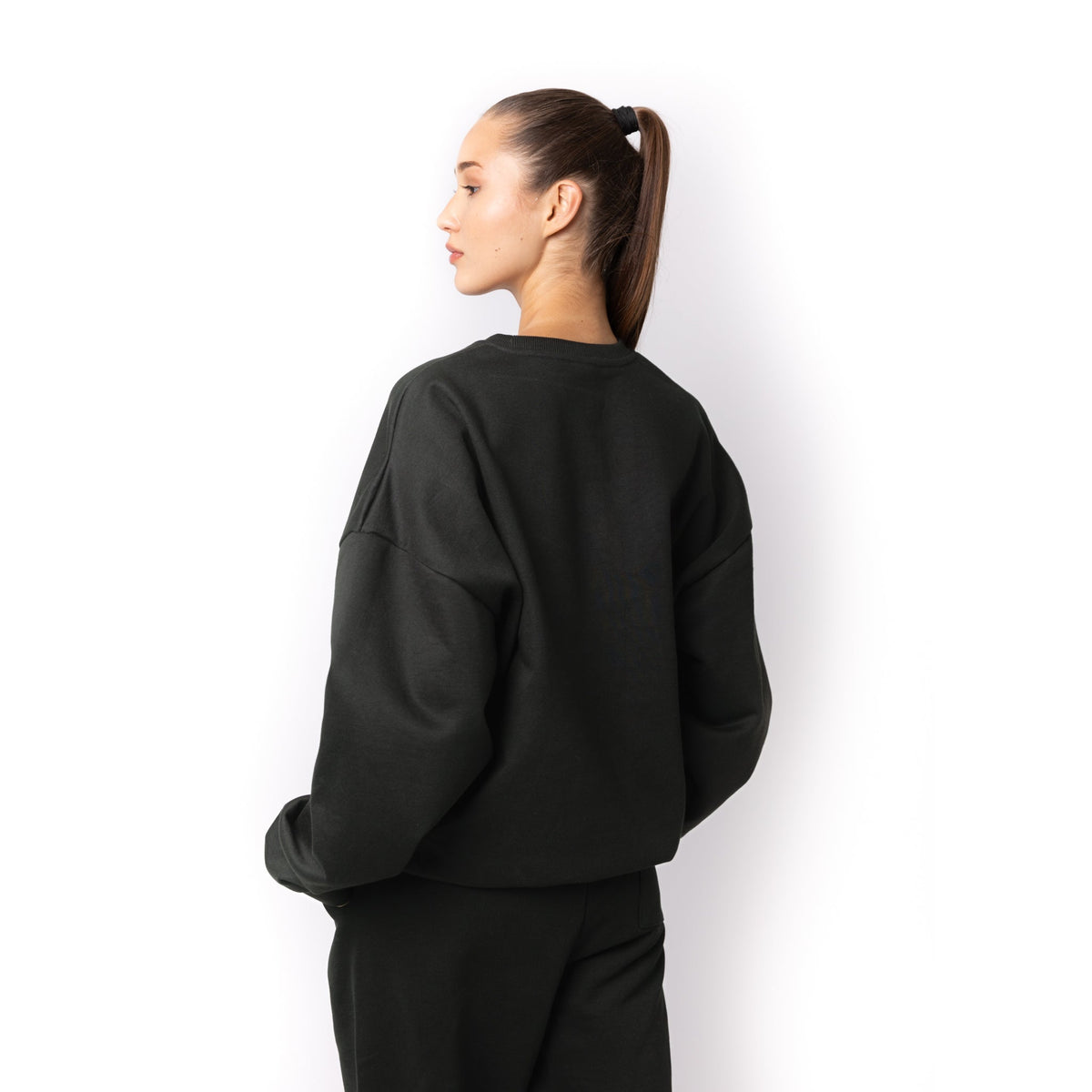 Just Like Hero HERO-1050, Max Unisex Blank Crewneck Sweatshirt, Off Black