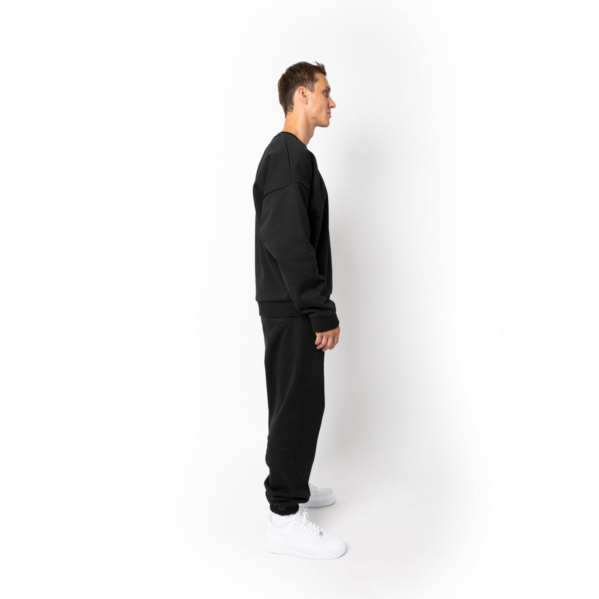 Just Like Hero HERO-1050, Max Unisex Blank Crewneck Sweatshirt, Off Black