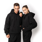 Just Like Hero HERO-2050, Max Unisex Blank Hoodie, Black