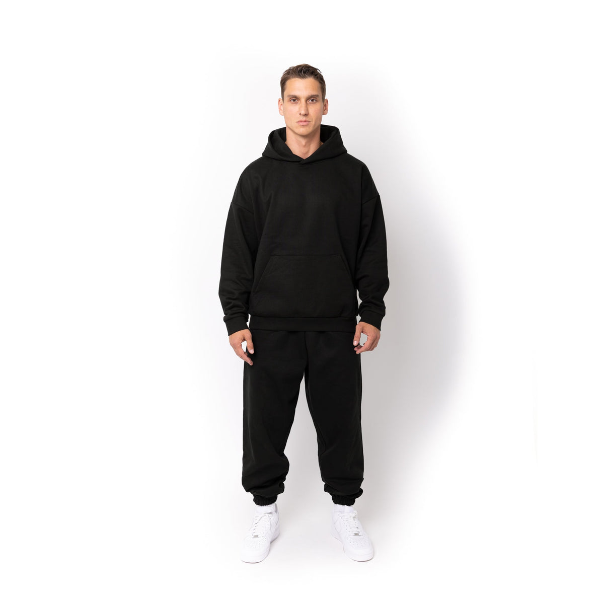Just Like Hero HERO-2050, Max Unisex Blank Hoodie, Black