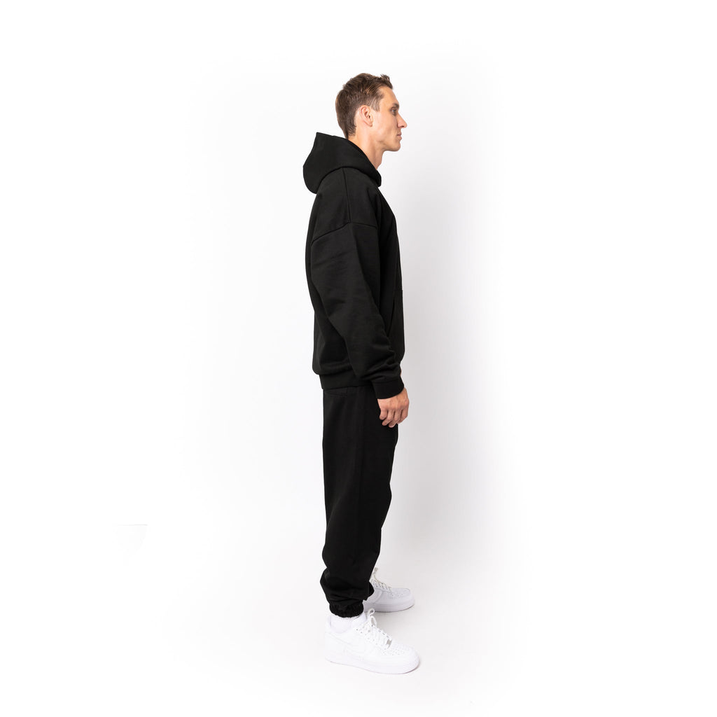 Just Like Hero HERO-2050, Max Unisex Blank Hoodie, Black