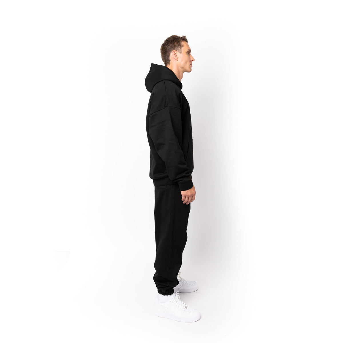 Just Like Hero HERO-2050, Max Unisex Blank Hoodie, Black