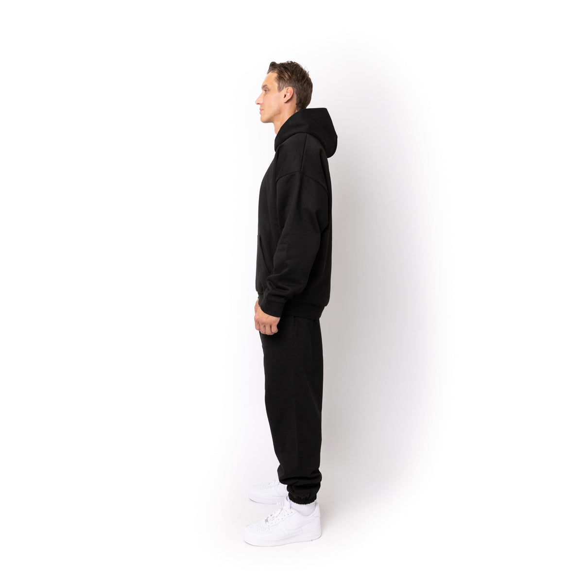 Just Like Hero HERO-2050, Max Unisex Blank Hoodie, Black