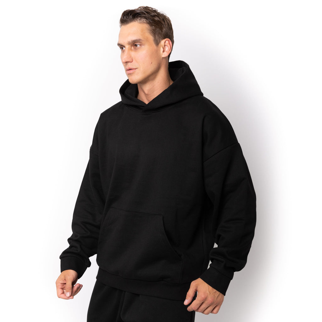 Just Like Hero HERO-2050, Max Unisex Blank Hoodie, Black