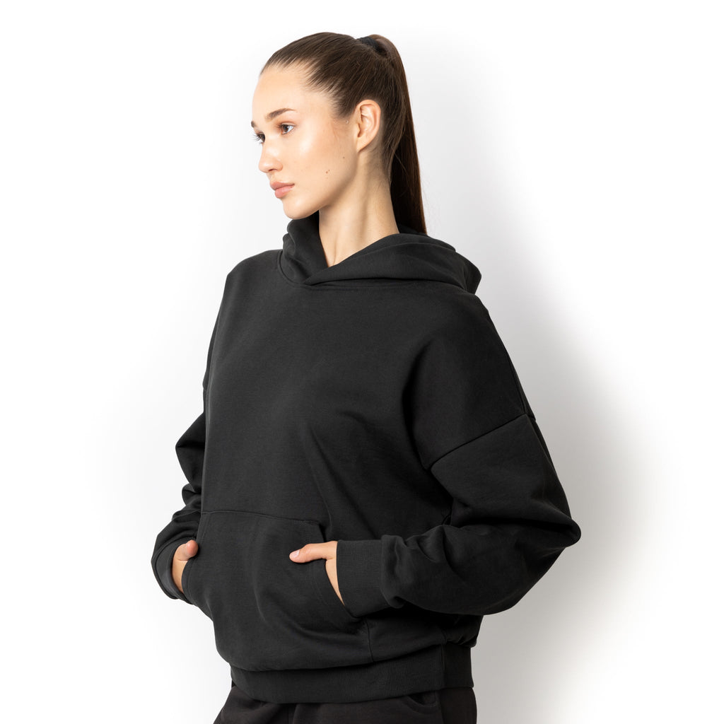 Just Like Hero HERO-2050, Max Unisex Blank Hoodie, Off Black